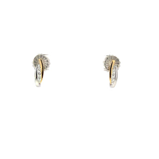 Lab Grown Diamond 2-Tone Earrings