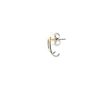 Lab Grown Diamond 2-Tone Earrings