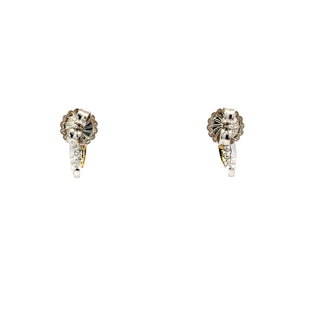 Lab Grown Diamond 2-Tone Earrings