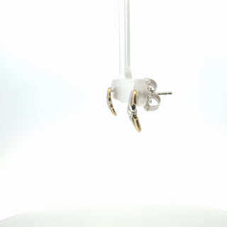 Lab Grown Diamond 2-Tone Stud Earrings