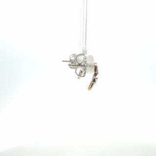Lab Grown Diamond 2-Tone Stud Earrings