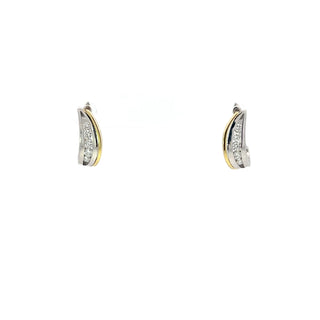 Lab Grown Diamond Lever Back Hoop Earrings