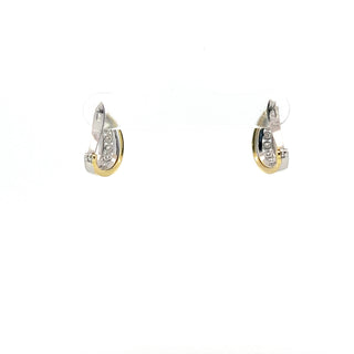 Lab Grown Diamond Lever Back Hoop Earrings