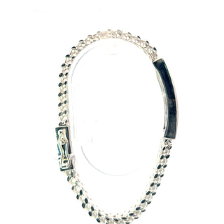 925 Sterling Silver 10.5mm I.D. Bracelet with Box Clasp - 8.5 Inches