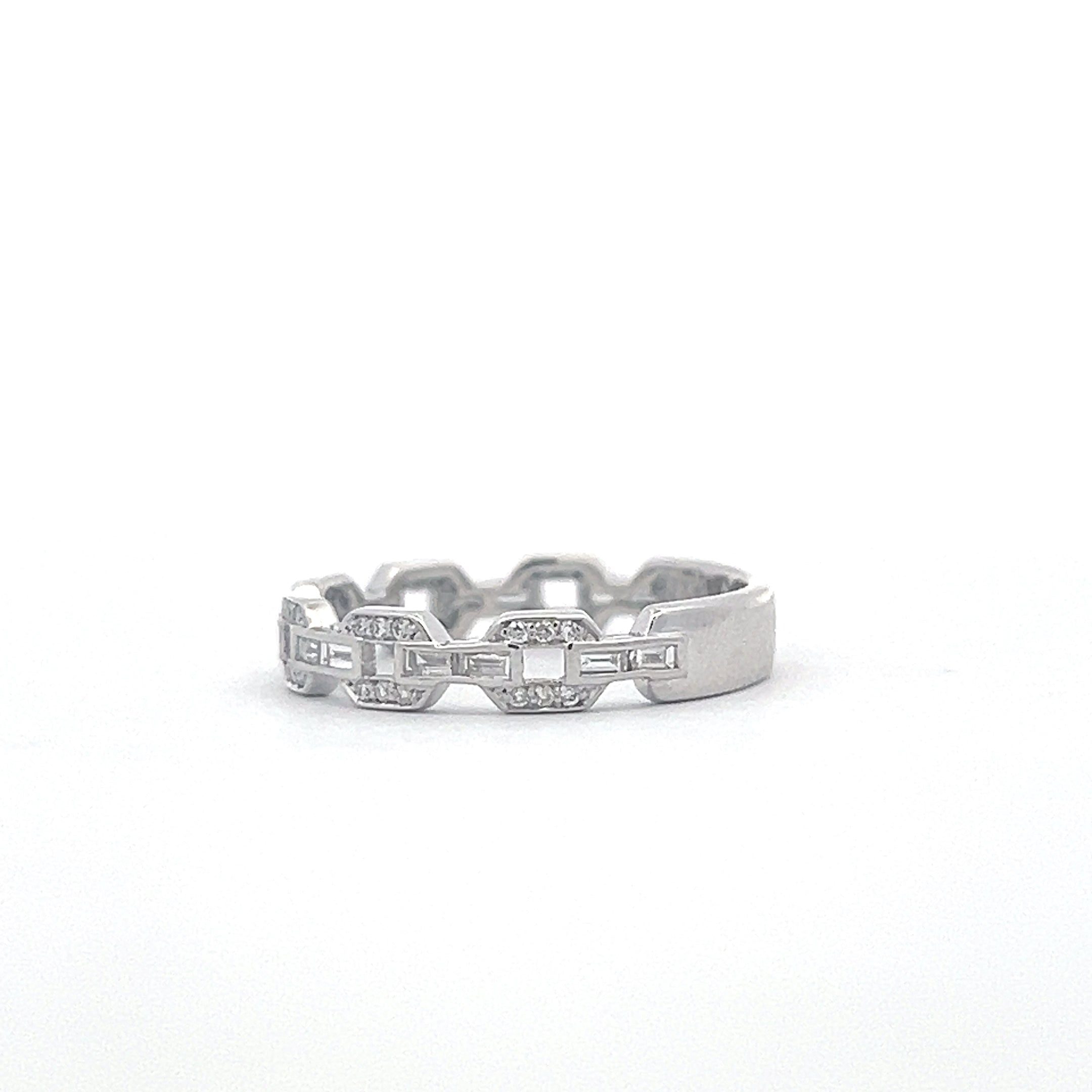 10K White Gold 0.30cttw Diamond Ring - 4 / White gold