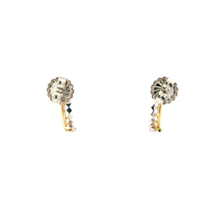 Lab Grown Diamond Dainty Double Row Huggie Hoop Earrings