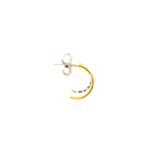 Lab Grown Diamond Dainty Double Row Huggie Hoop Earrings
