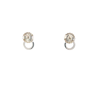 Lab Grown Diamond Circle Shaped Drop Earrings