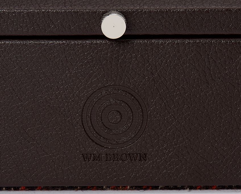 Caja para relojes WM marrón de 5 piezas 