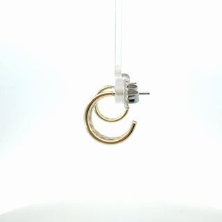 Lab Grown Diamond Stylish Geometric Huggie Hoop Earrings