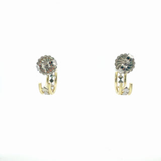 Lab Grown Diamond Stylish Geometric Huggie Hoop Earrings