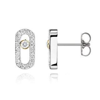 Lab Grown Diamond Open Minimalist Earrings