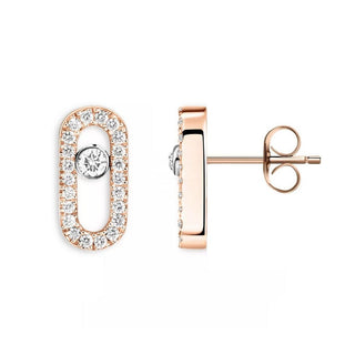 Lab Grown Diamond Open Minimalist Earrings