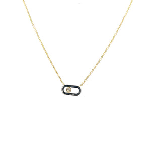 10KT Lab Grown Diamond Open Minimalist Necklace