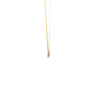 10KT Lab Grown Diamond Open Minimalist Necklace