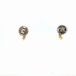 Plated Lab Grown Diamond Knife Edge Huggie Earrings