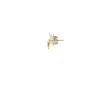 Lab Grown Diamond Disc Stud Earrings