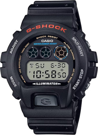 Casio Men's DW6900-1V G-Shock Classic Watch, Black/Red, One Size