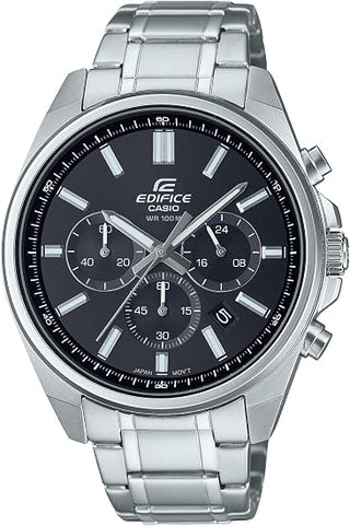 Casio Edifice Chronograph Date Indicator Watch EFV650D-1AV, Silver