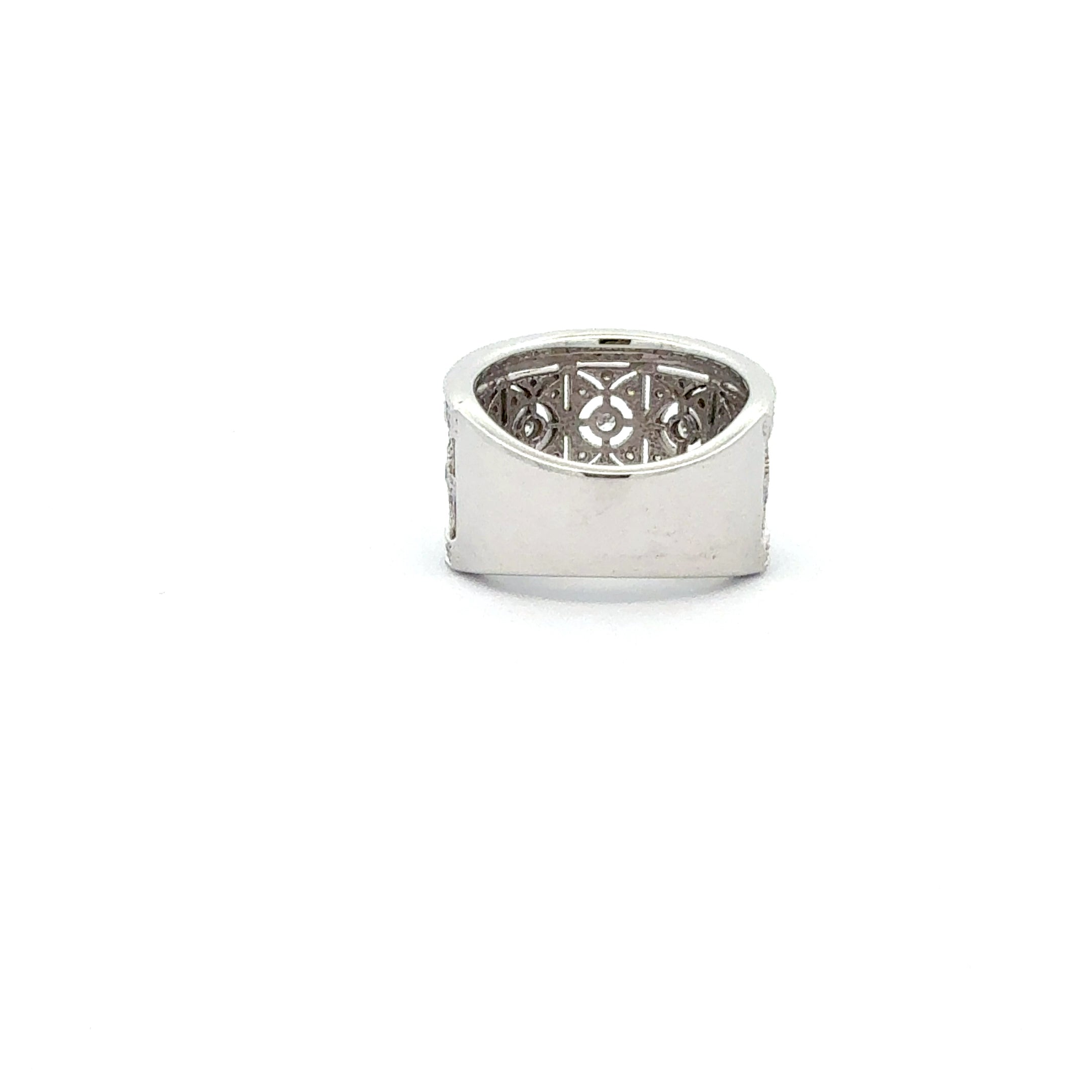 10K White Gold 0.85cttw Diamond Ring - 4
