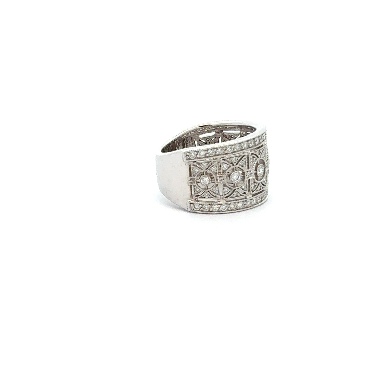 10K White Gold 0.85cttw Diamond Ring