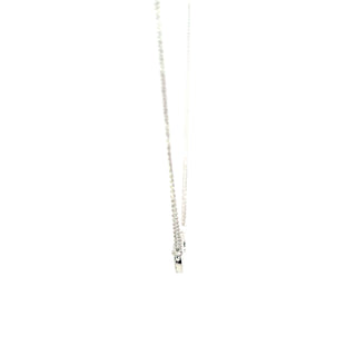 925 Sterling Silver Infinity Twist Lab Grown Diamond Pendant Necklace