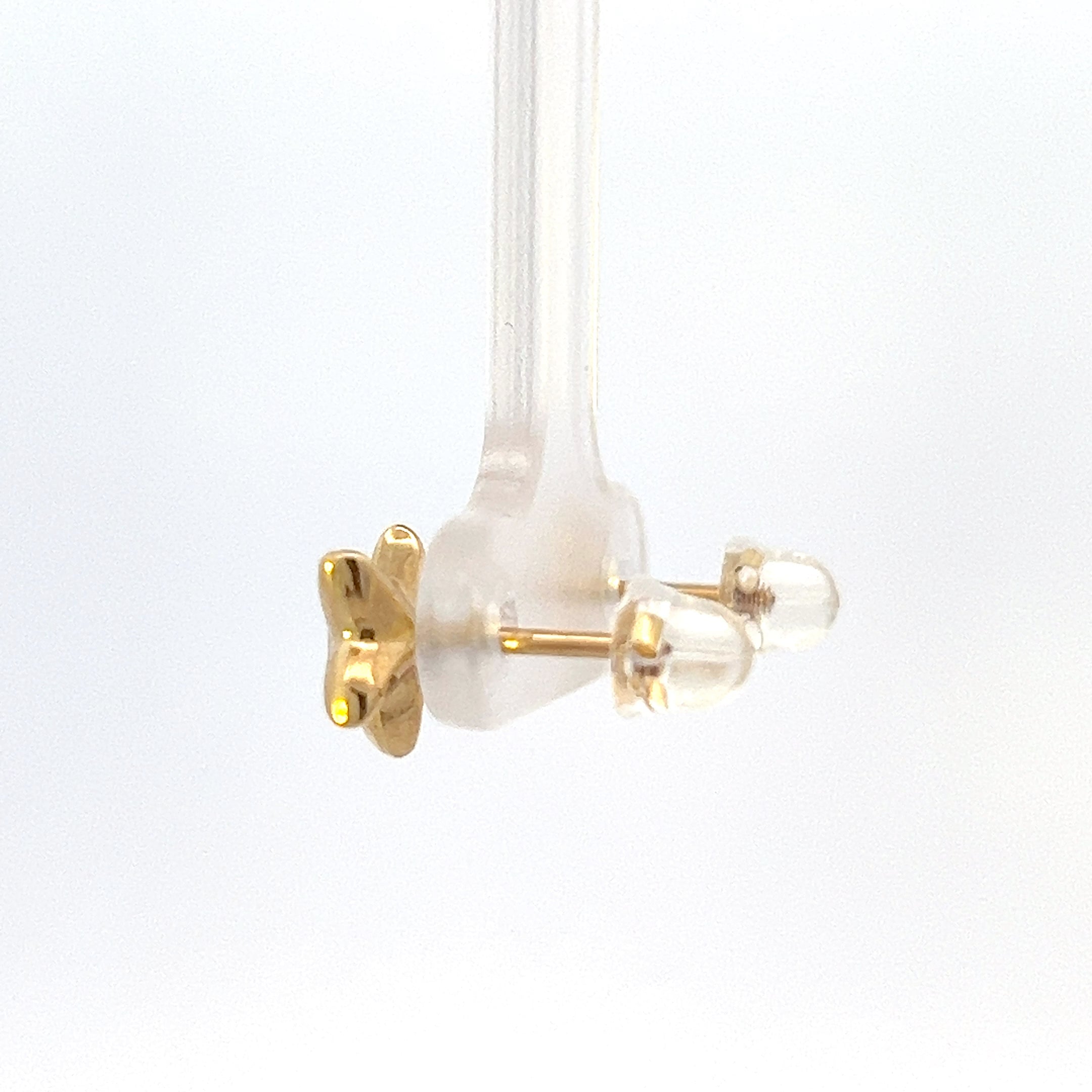 14K Yellow Gold Starfish stud earrings