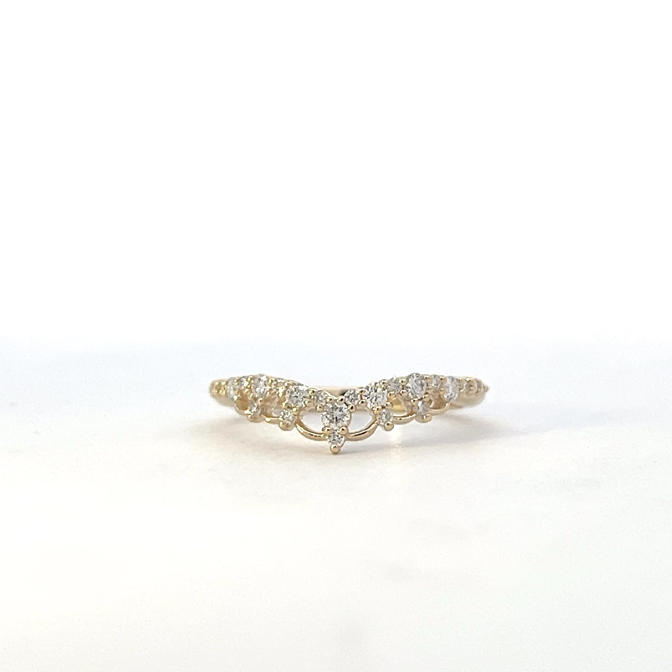 10K Yellow Gold 0.30cttw Diamond Wedding Band - 4 / yellow gold