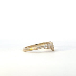 10K Yellow Gold 0.30cttw Diamond Wedding Band
