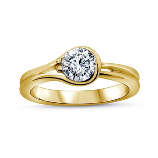 14K Yellow Gold 1.50ct Lab Grown Diamond Ring