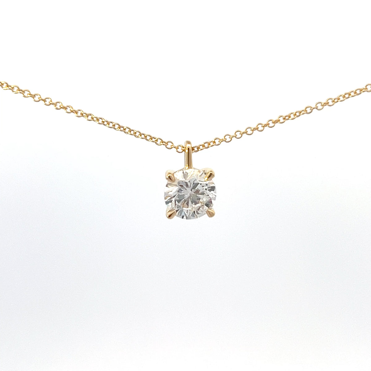 14K Yellow Gold 1.51ct Lab Grown Diamond Necklace