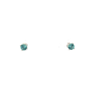925 Silver Gemstone Earring with Butterfly Backs