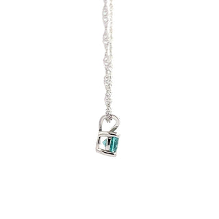 925 Silver Synthetic Alexandrite Necklace, 18"