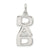 A 925 sterling silver 'DAD' charm with a polished finish, intended for men's jewelry.