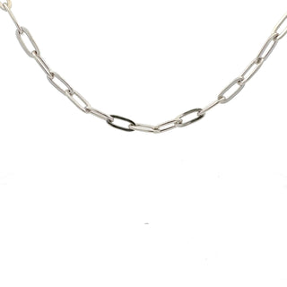 925 Sterling Silver 5.6mm Paperclip Link Chain and Bracelet