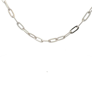 925 Sterling Silver 5.6mm Paperclip Link Chain and Bracelet