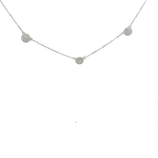 925 Sterling Silver 16-18" Cubic Zirconia Chain