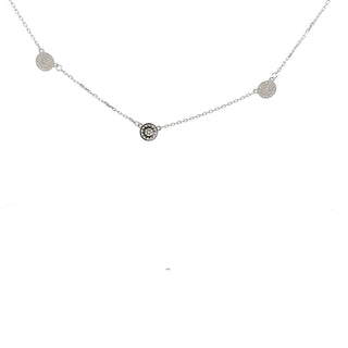925 Sterling Silver 16-18" Cubic Zirconia Chain