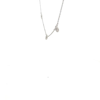 925 Sterling Silver 16-18" Cubic Zirconia Chain