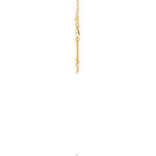 925 Gold Plated Sterling Silver 16-18" Cubic Zirconia Chain