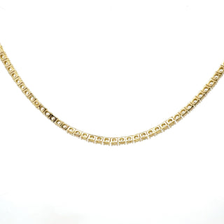 925 Gold Plated Sterling Silver 18" 3mm Cubic Zirconia Chain