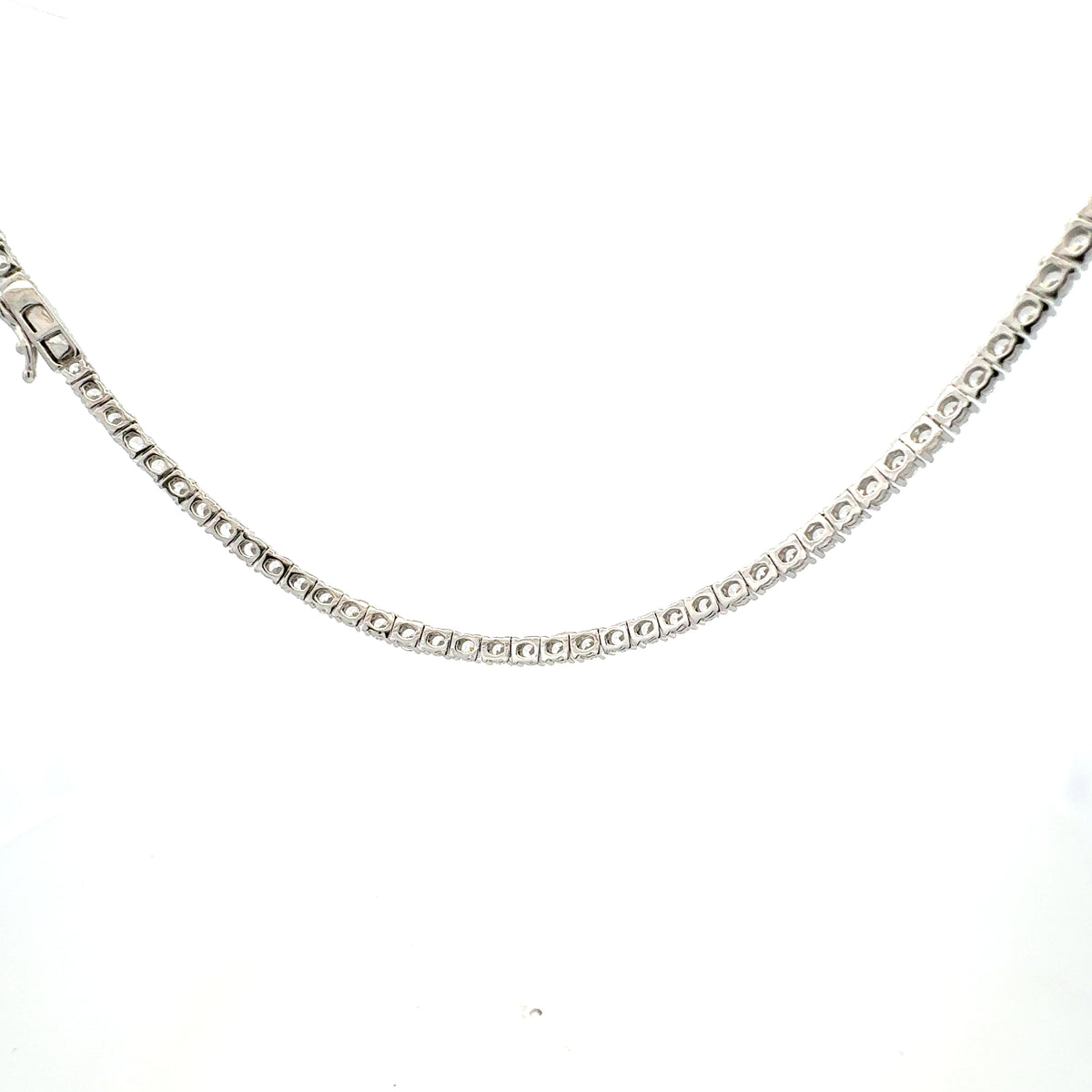 925 Sterling Silver 18&quot; 3mm Cubic Zirconia Chain