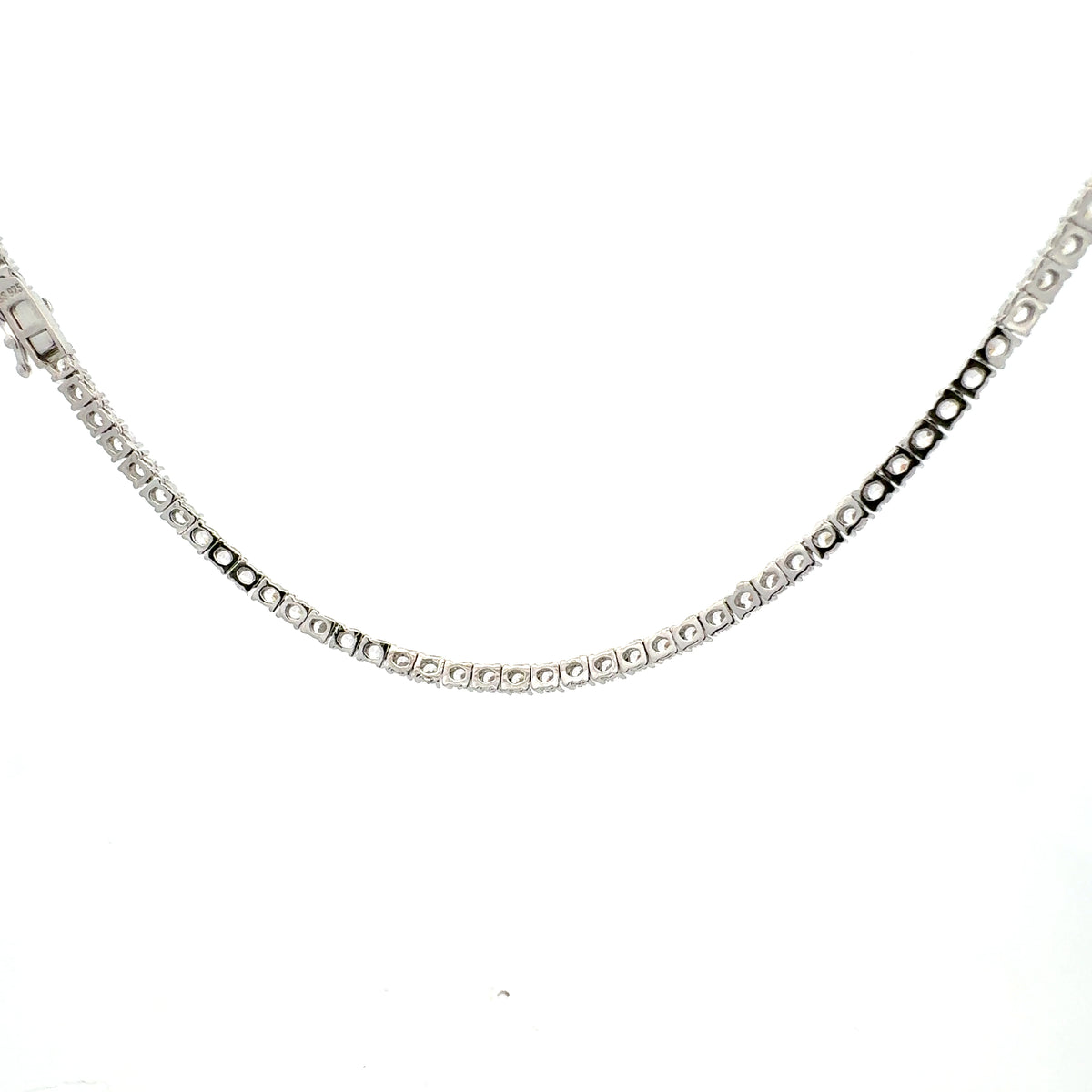 925 Sterling Silver 16&quot; 3mm Cubic Zirconia Chain