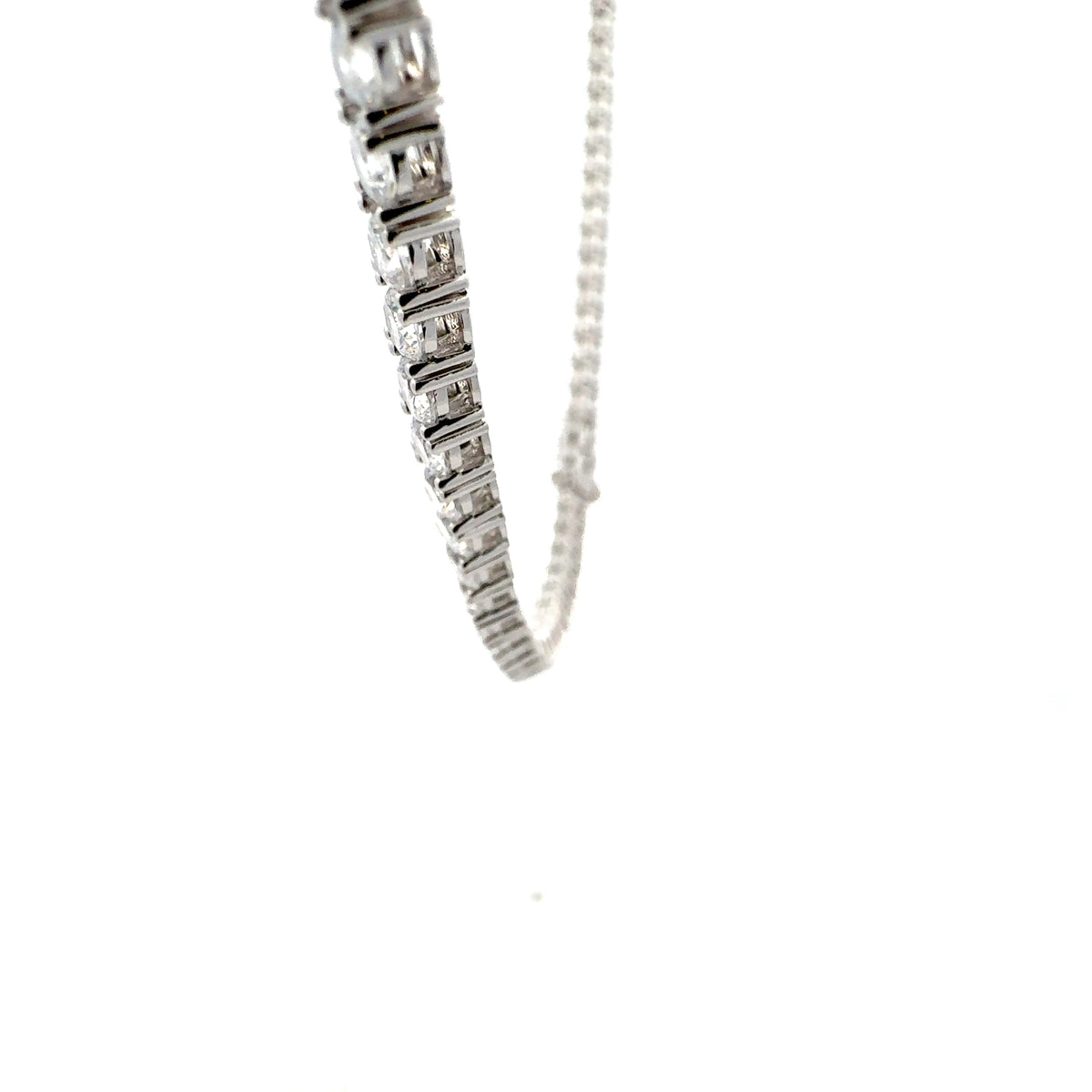 925 Sterling Silver 20&quot; 4mm Cubic Zirconia Chain