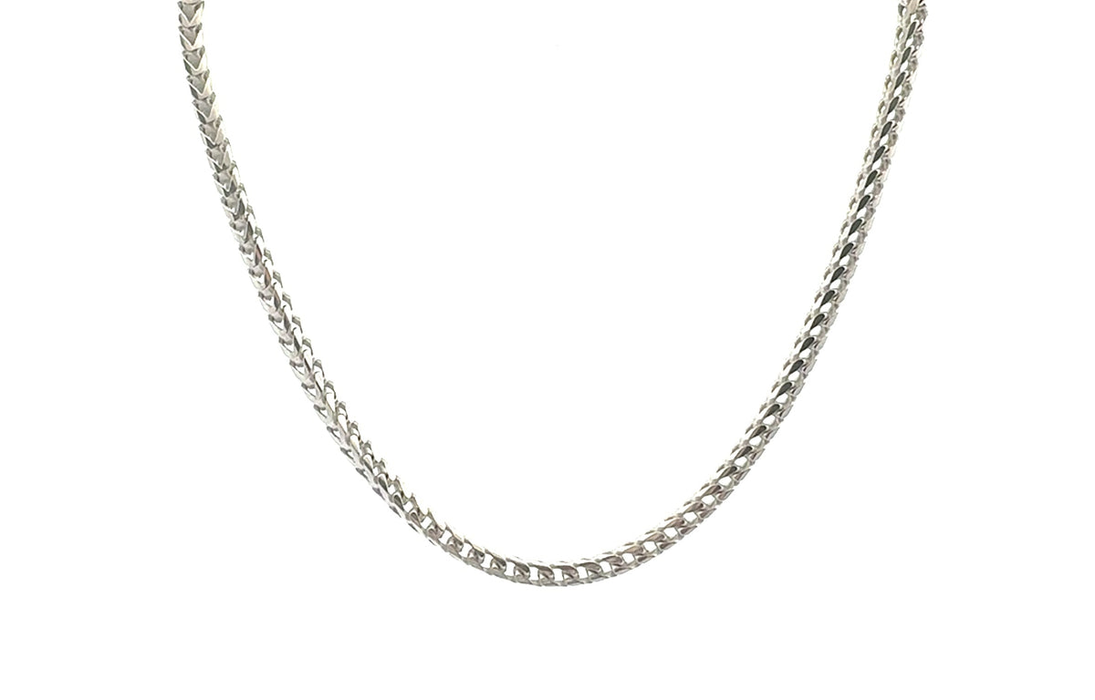 925 Sterling Silver 2.4mm Wheat Chain
