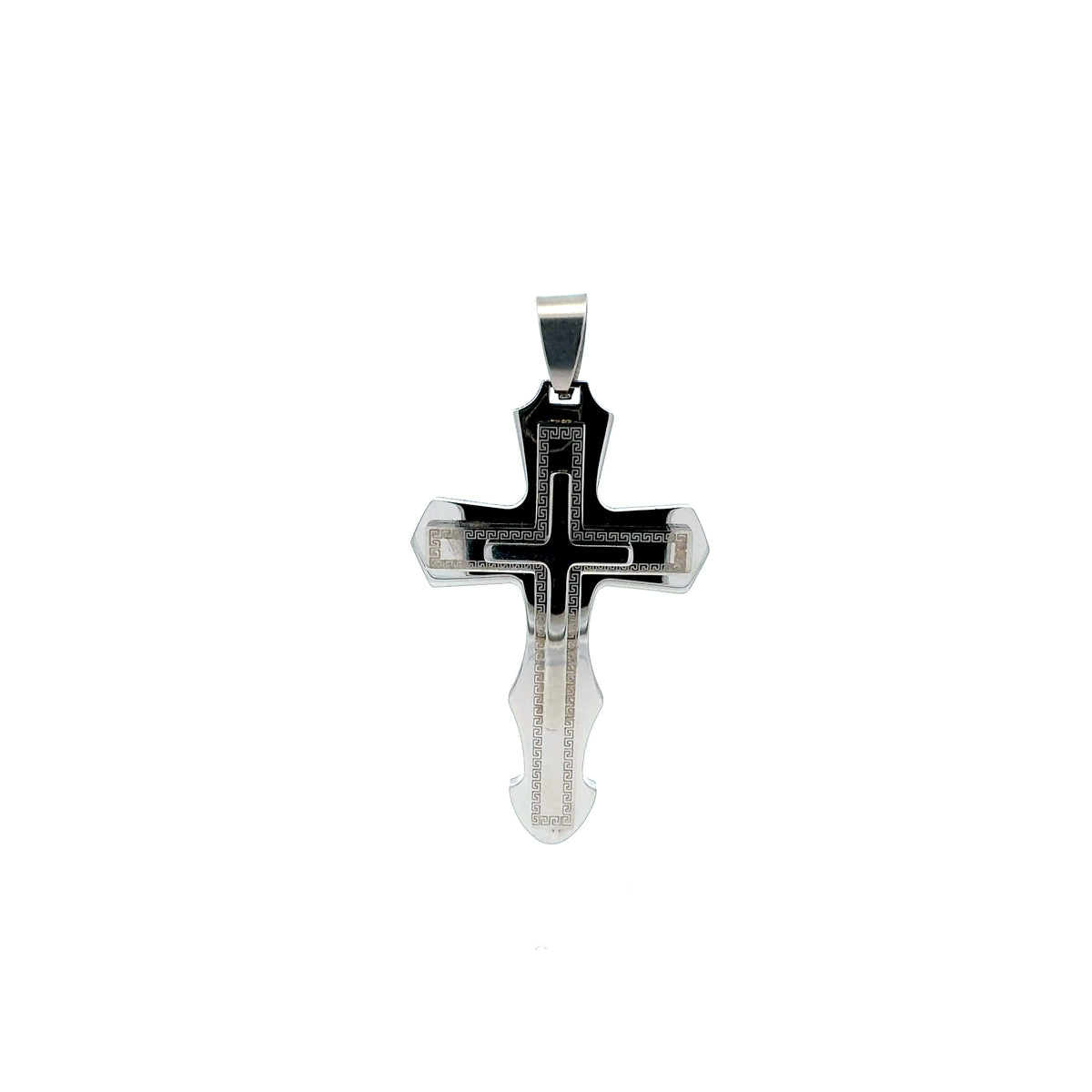 Stainless Steel 57x38mm Cross Pendant