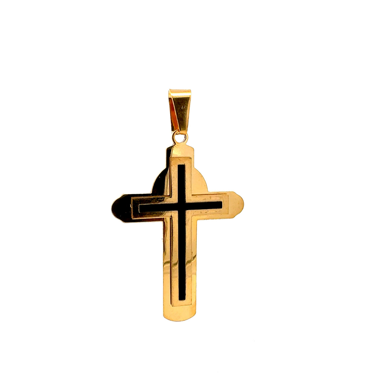 Stainless Steel 56x40mm Cross Pendant