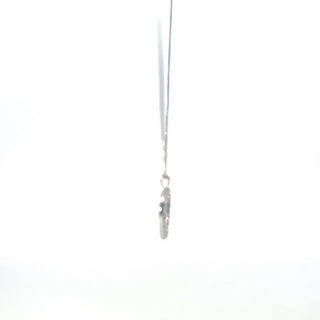 925 Sterling Silver Heart Lab Grown Diamond Pendant Necklace
