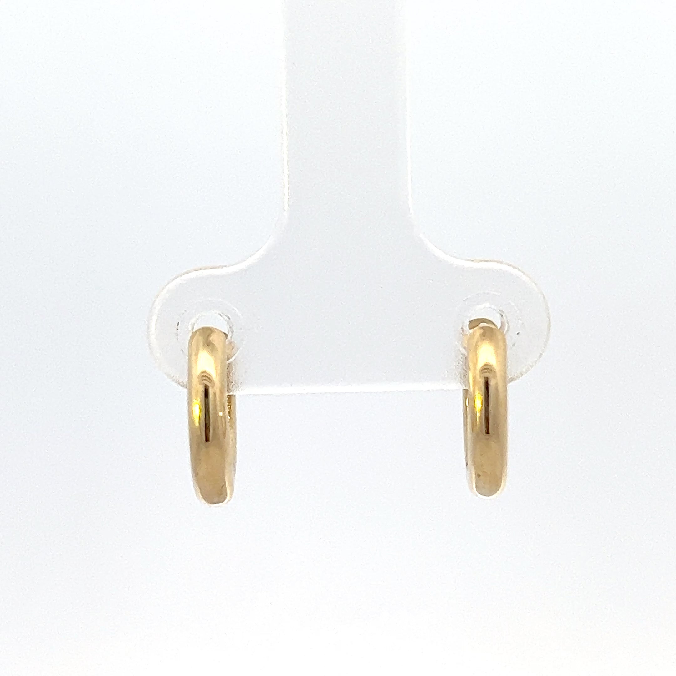 10K Yellow Gold Huggie Earrings