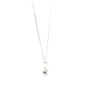 925 Sterling Silver Round Bezel Set Lab Grown Diamond Pendant Necklace
